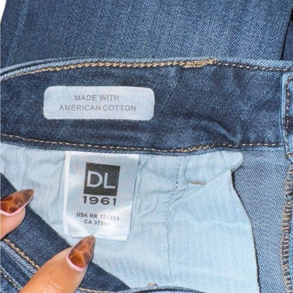 DL1961 Florence Ankle Mid Rise Instasculpt Skinny Jeans Dark Wash Size 29 - Picture 6 of 7